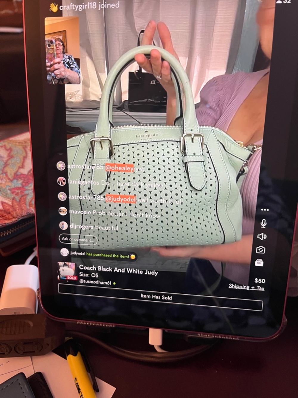 Kate Spade Mint Green Ohealey